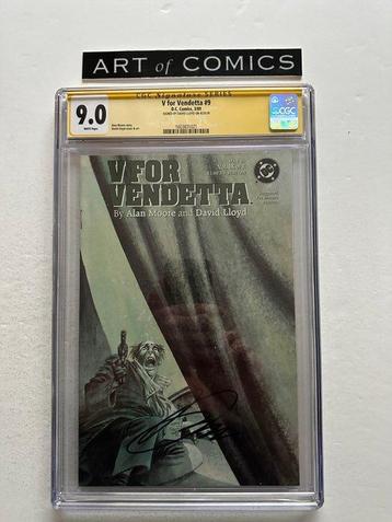 V for Vendetta #9 - Signed By David Lloyd - CGC Signature