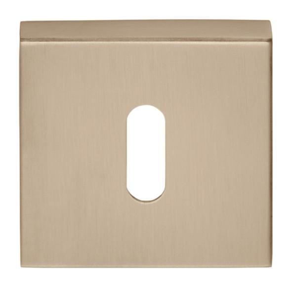 Sleutelplaatje BASICS BSQN53 PVD licht brons, Doe-het-zelf en Bouw, Hang- en Sluitwerk, Klink of Kruk, Nieuw, Overige materialen