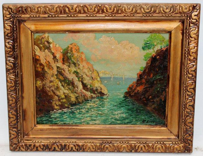 NO RESERVE - Ramón Larrosa Claramunt (1910-?) - Vista, Antiek en Kunst, Kunst | Schilderijen | Klassiek