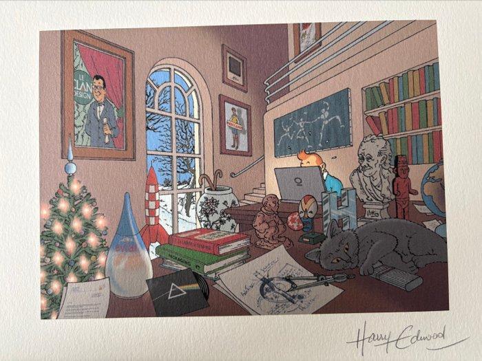 Tintin - Illustration Tintin - 1 Lithografie - 2008, Livres, BD