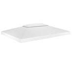 vidaXL Prieeldak 2-laags 310 g/m² 4x3 m wit, Tuin en Terras, Verzenden, Nieuw