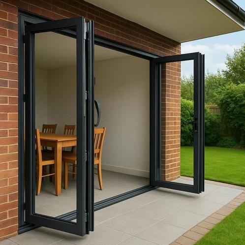 Harmonica Schuifpui laten plaatsen?, Doe-het-zelf en Bouw, Raamkozijnen en Schuifdeuren, Nieuw, Inclusief glas