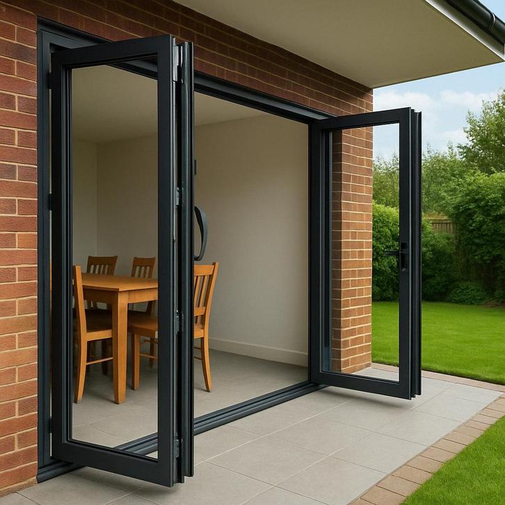 Harmonica Schuifpui laten plaatsen?, Doe-het-zelf en Bouw, Raamkozijnen en Schuifdeuren, Nieuw, Inclusief glas