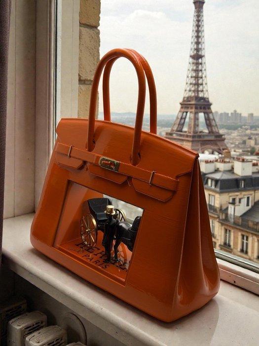 Art Stray-Nos - “ Lécrin Hermès ... Birkin illuminé ., Antiek en Kunst, Kunst | Designobjecten