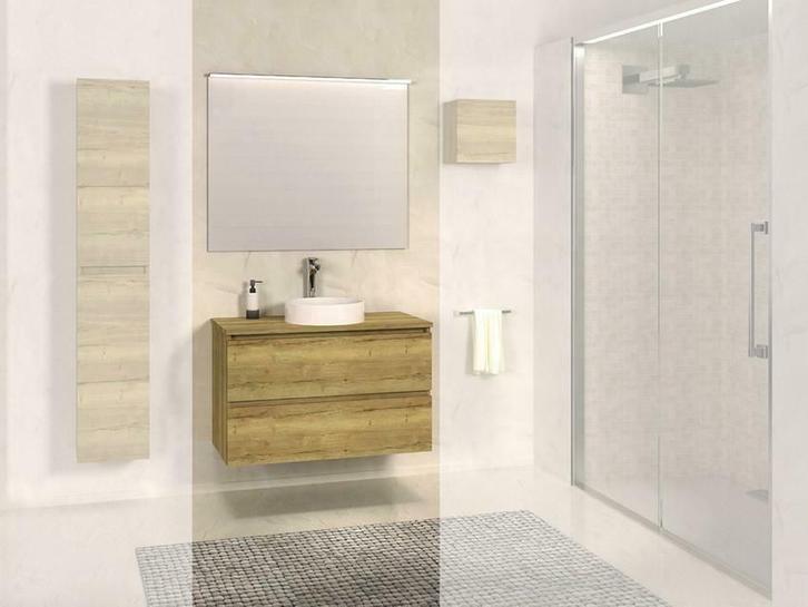 Bologna badmeubel 80cm Nato+Nato blad, Huis en Inrichting, Badkamer | Badkamermeubels, Ophalen of Verzenden