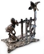 Beeldje - 2 zilveren miniaturen (2) - .800 zilver, .835