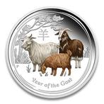 Australië. 1 Dollar 2015 Year of the Goat - Colorized, 1, Timbres & Monnaies, Monnaies | Europe | Monnaies non-euro