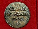 Franse koloniën. Louis XV (1715-1774). 9 Deniers 1722-H, La, Postzegels en Munten