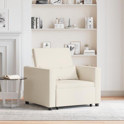 vidaXL 3-in-1 Eenpersoons Sofabed Verstelbaar in Linnen, Huis en Inrichting, Fauteuils, Nieuw, Verzenden