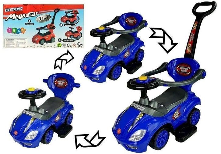 Loopauto - met duwstang - 60x40x85 cm - blauw - tot 50 kg, Kinderen en Baby's, Speelgoed | Buiten | Voertuigen en Loopfietsen
