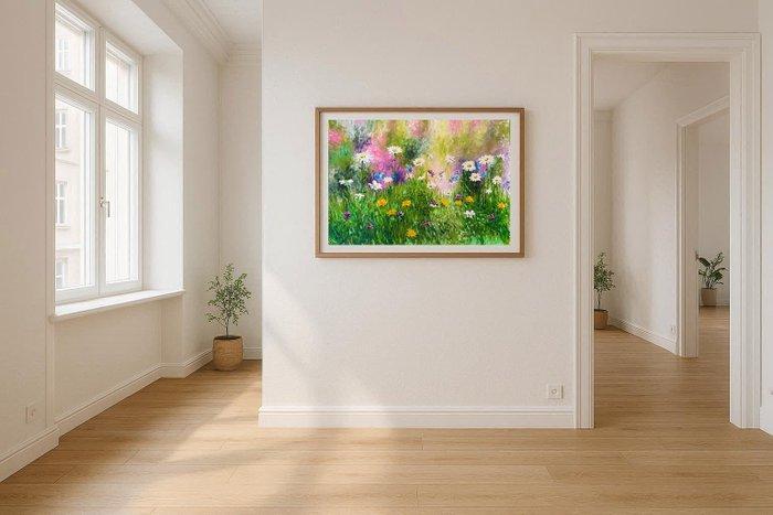 LISBET GARCIA - Jardín suspendido, Antiek en Kunst, Kunst | Schilderijen | Modern