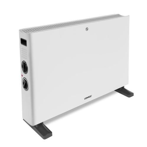 Convectorkachel – 2000W – Wit | Met 2 standen en Turbo, Doe-het-zelf en Bouw, Verwarming en Radiatoren, Nieuw, Verzenden