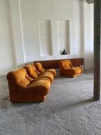 Fauteuil (4) - Fluweel, Hout - Modulaire stoel / bank, Antiek en Kunst
