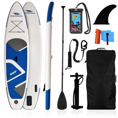 NexxtStream SUP Board Stand Up Paddle Allround Blauw 2024, Sports nautiques & Bateaux, Planche à pagaie, Envoi