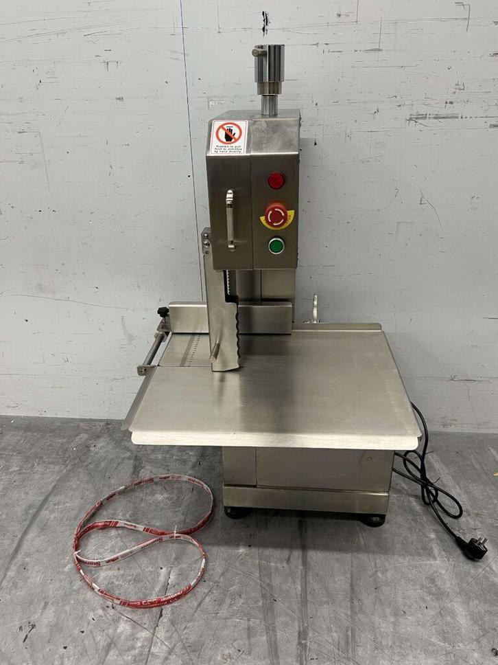 RVS Lintzaag beenderzaag Kantelbare tafel 1650 mm 230V, Zakelijke goederen, Horeca | Keukenapparatuur, Ophalen of Verzenden