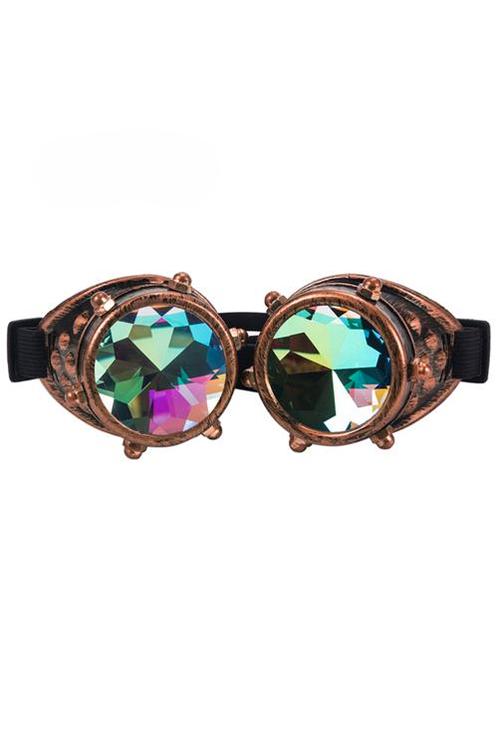 Goggles Steampunk Bril Studs Koper Montuur Caleidoscoop Glaz, Vêtements | Femmes, Costumes de carnaval & Vêtements de fête, Enlèvement ou Envoi