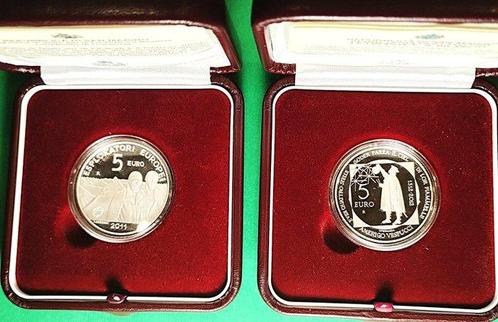 Saint-Marin. 5 Euro 2011/2012 Amerigo Vespucci + European, Postzegels en Munten, Munten | Europa | Euromunten