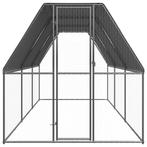 Buitenhok voor kippen 2x6x2 m gegalvaniseerd staal, Dieren en Toebehoren, Nieuw, Verzenden