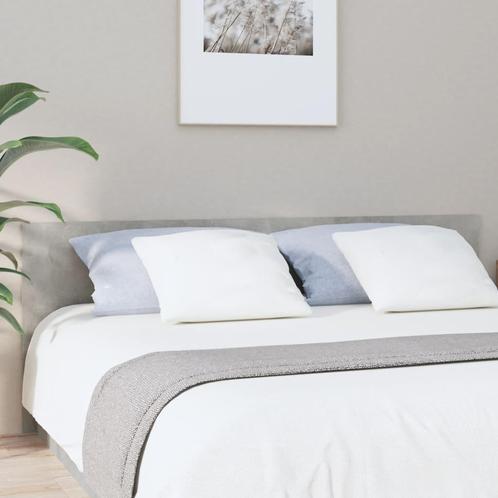vidaXL Tête de lit Gris béton 200x1,5x80 cm Bois, Maison & Meubles, Chambre à coucher | Lits, Neuf, Envoi