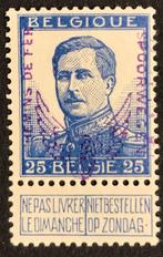 België 1915 - Spoorwegzegel - Gevleugeld wiel - 25 centimes, Gestempeld