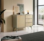 Meubella Dressoir groen Scandinavisch 106x38x81 cm, Verzenden, Nieuw, 25 tot 50 cm, 100 tot 150 cm