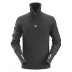 Snickers 2905 pull en laine 1/2 zip - 9800 - anthracite