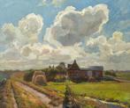 Duitse school (XX) - Farmhouse Under Dramatic Skies