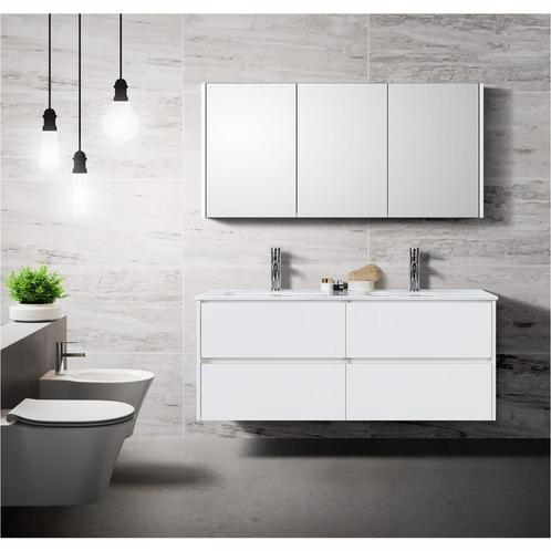 Florence Badmeubelset Londen 120cm Wit, Huis en Inrichting, Badkamer | Badkamermeubels, Ophalen of Verzenden