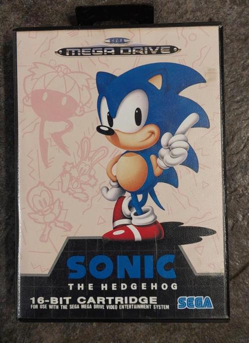 Sonic the Hedgehog (Sega Megadrive tweedehands game), Games en Spelcomputers, Spelcomputers | Sega, Ophalen of Verzenden