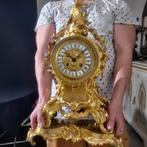 Tafelklok Rococo Brons - 1850-1900 - Bronzen klok, Antiek en Kunst