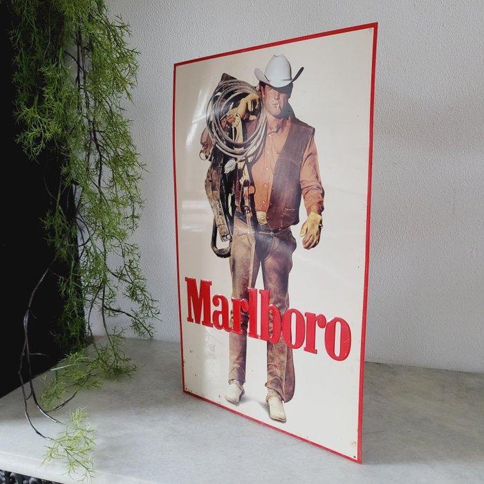 Philip Morris Inc. Marlboro Reclamebord, 1970 - Reclamebord, Antiek en Kunst, Antiek | Wandborden en Tegels