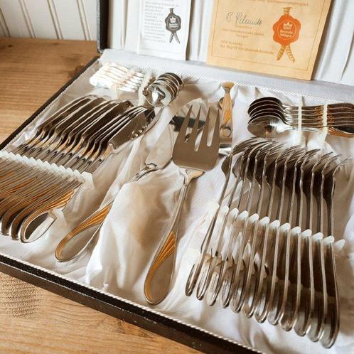 SBS Bestecke Solingen - Ménagère à poisson pour 12 personnes, Antiek en Kunst, Antiek | Meubels | Tafels
