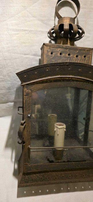 Lantaarn - Messing - Wandlantaarn, Antiek en Kunst, Curiosa en Brocante