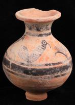 Indus Vallei Terracotta Vaartuig met vogels en vegetatie