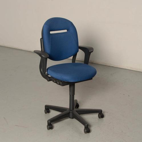 Ahrend 220 bureaustoel, blauw, 1D armleggers, Maison & Meubles, Chaises de bureau, Enlèvement ou Envoi