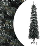 vidaXL Kunstkerstboom met standaard smal 180 cm PVC groen, Verzenden, Nieuw