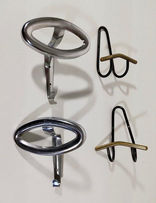 Kapstok - Vintage ontwerp 1950 - Verguld messing,, Antiek en Kunst, Kunst | Designobjecten