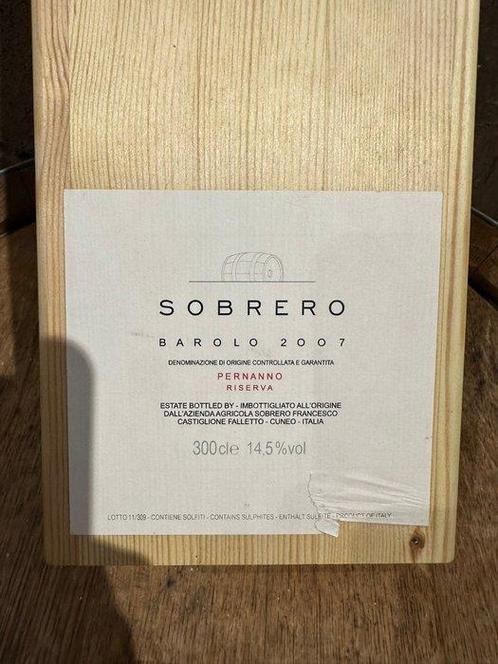 2007 Sobrero Pernanno - Barolo Riserva - 1 Dubbele, Verzamelen, Wijnen