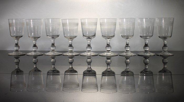 Baccarat - Wijnglas (9) - Glas, Antiek en Kunst, Antiek | Glaswerk en Kristal