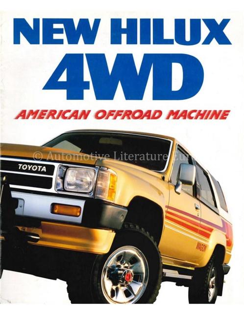 1981 TOYOTA HILUX 4WD BROCHURE JAPANS, Boeken, Auto's | Folders en Tijdschriften