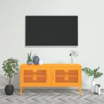 vidaXL Tv-meubel 105x35x50 cm staal mosterdgeel, Verzenden, Nieuw