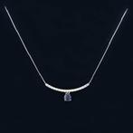 Zonder minimumprijs - Halsketting - 18 karaat Witgoud -
