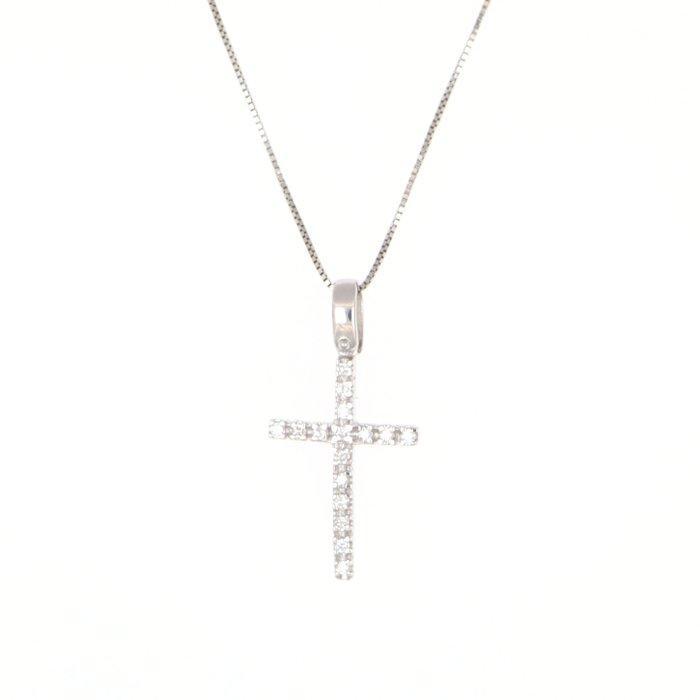 Zonder Minimumprijs - Halsketting - 18 karaat Witgoud, Handtassen en Accessoires, Kettingen