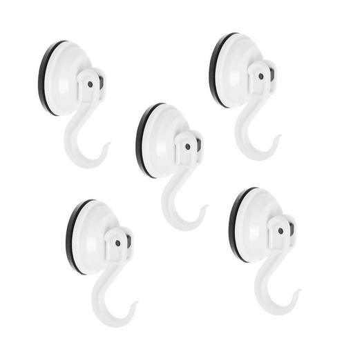 Set van 5 kunststof zuignappen (diameter 5,5 cm, zwart-wit), Doe-het-zelf en Bouw, Gereedschap | Overige machines, Nieuw, Verzenden
