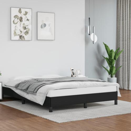 vidaXL Bedframe kunstleer zwart 140x200 cm, Huis en Inrichting, Slaapkamer | Bedden, Nieuw, Verzenden