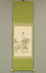 Monjubosatsu (Manjusri Bodhisattva) with Original, Antiek en Kunst