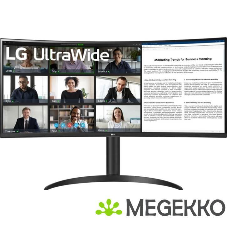 LG UltraWide 34WR55QK-B 34  Wide Quad HD VA Monitor, Computers en Software, Overige Computers en Software, Nieuw, Verzenden