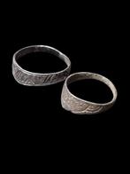 Viking periode Zilver, Lot of 2 Rare Child Archer Ring