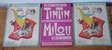 Tintin - Partition musique Tintin Milou + 2 protèges cahiers
