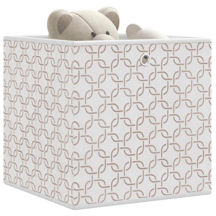 vidaXL Opbergboxen 4 st inklapbaar 32x32x32 cm ongeweven, Doe-het-zelf en Bouw, Kratten en Dozen, Nieuw, Verzenden